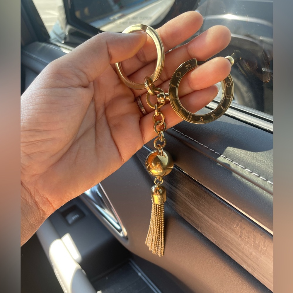 Louis Vuitton Porte Sles Swing Gold Plated Fringe Key Chain
